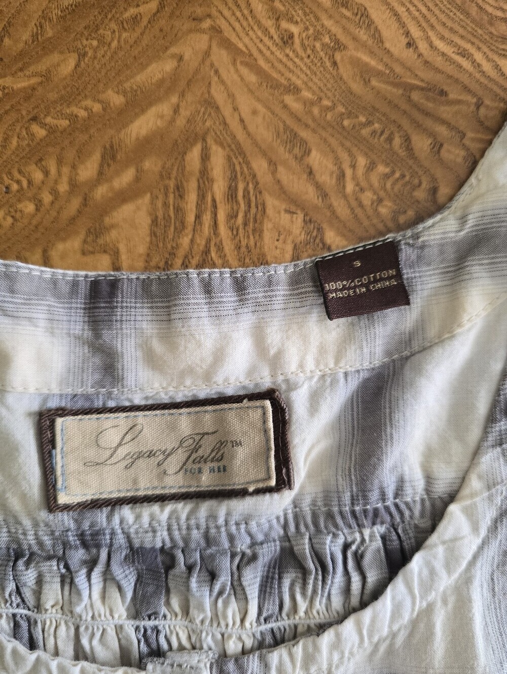 Legacy Falls For Her Plaid Floral Embroidered Western Henley Tank Womens Small - Picture 3 of 6